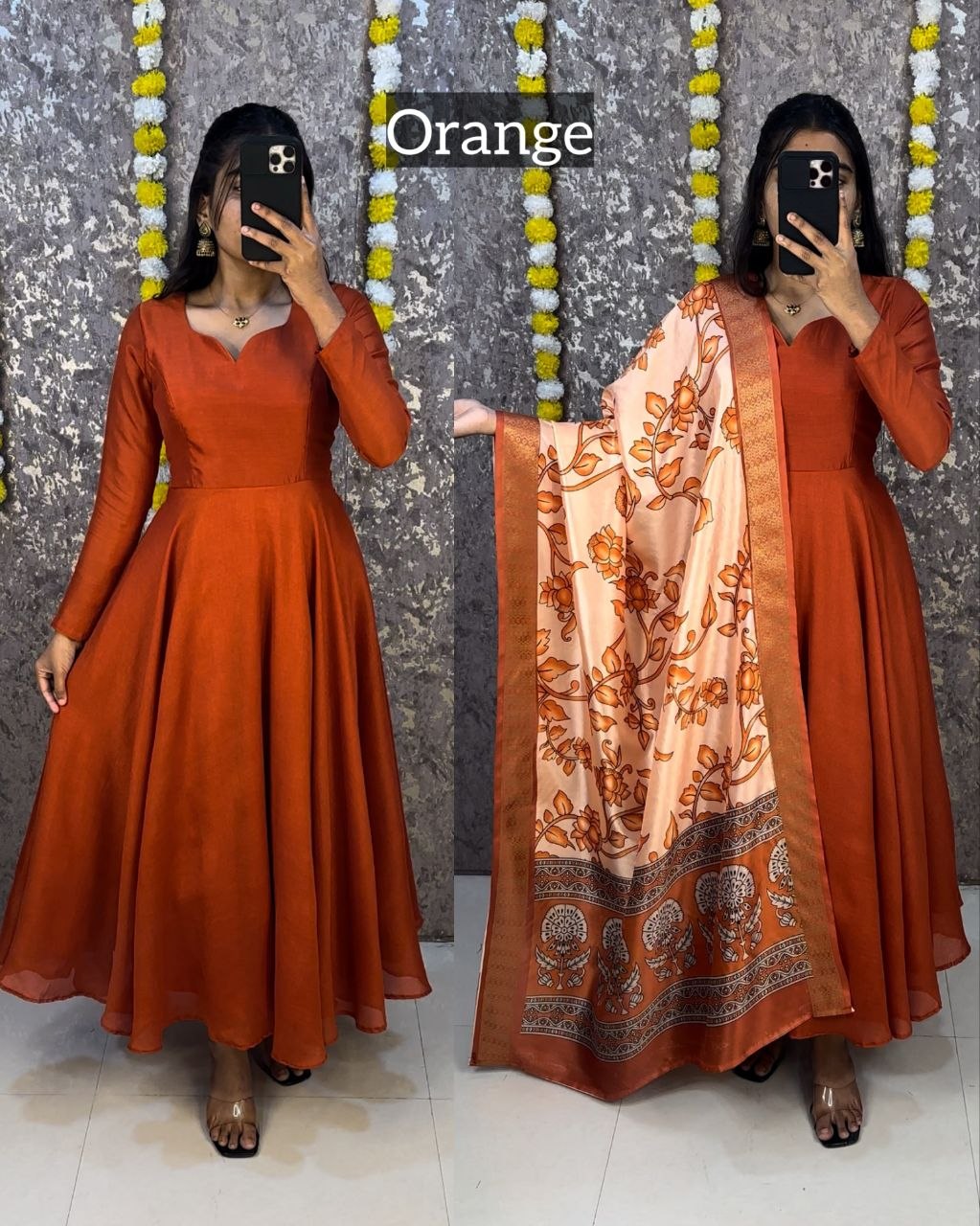 Trending Kalamkari Duppata &amp; Vichitra Silk Anarkali Suit&nbsp;