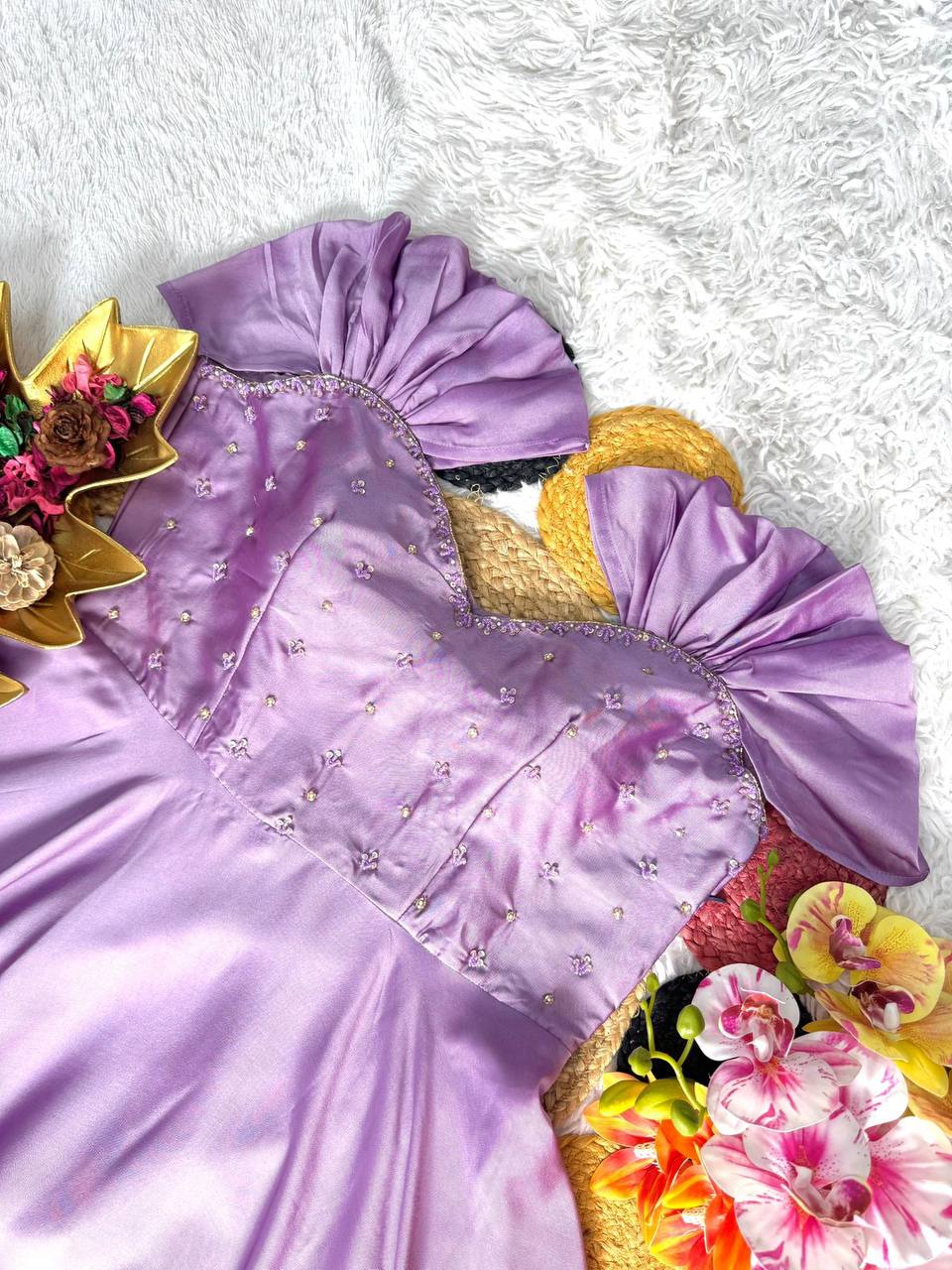 Festival Special Maggam Work Gown