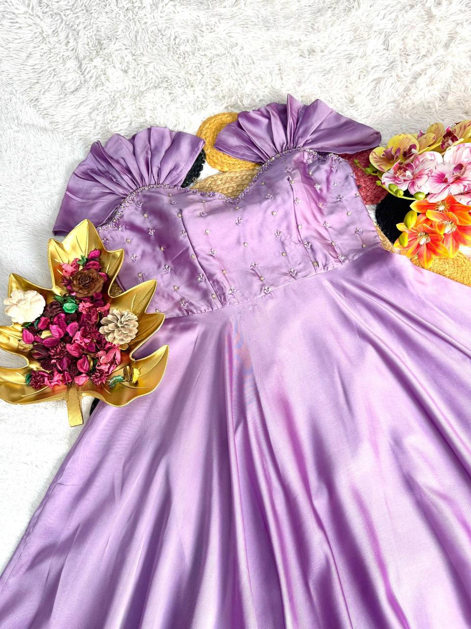 Festival Special Maggam Work Gown