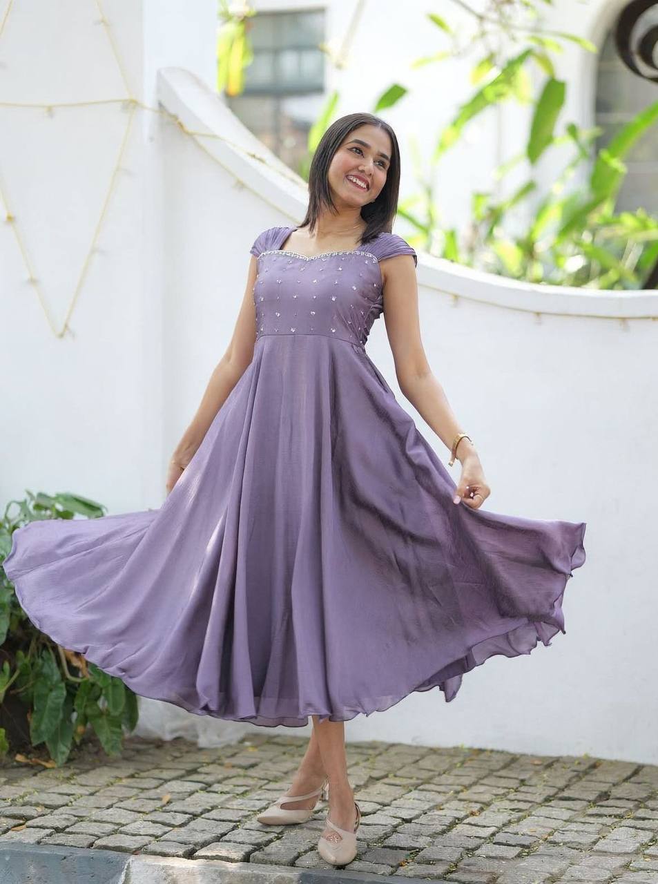 Festival Special Maggam Work Gown