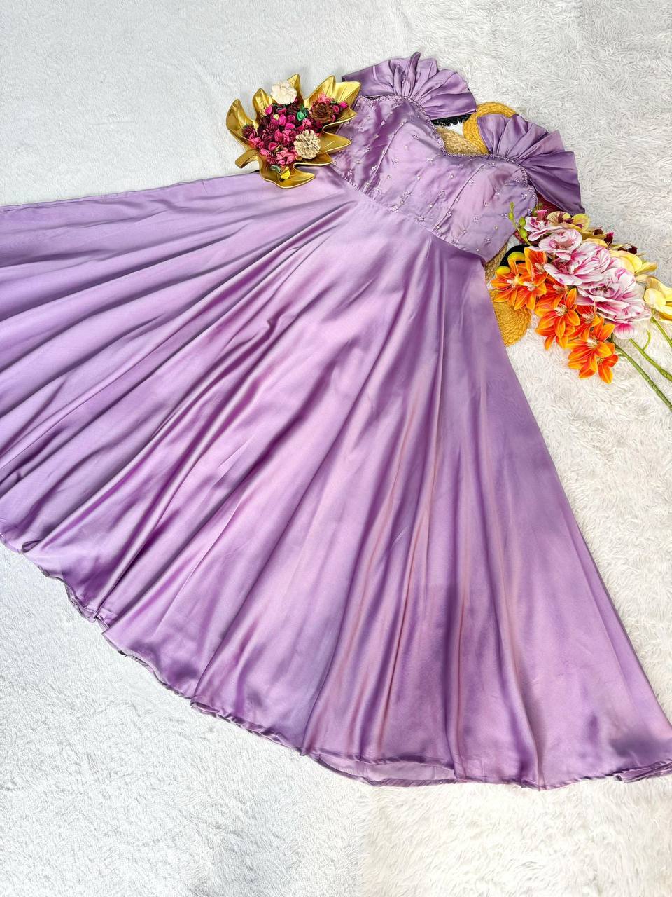 Festival Special Maggam Work Gown