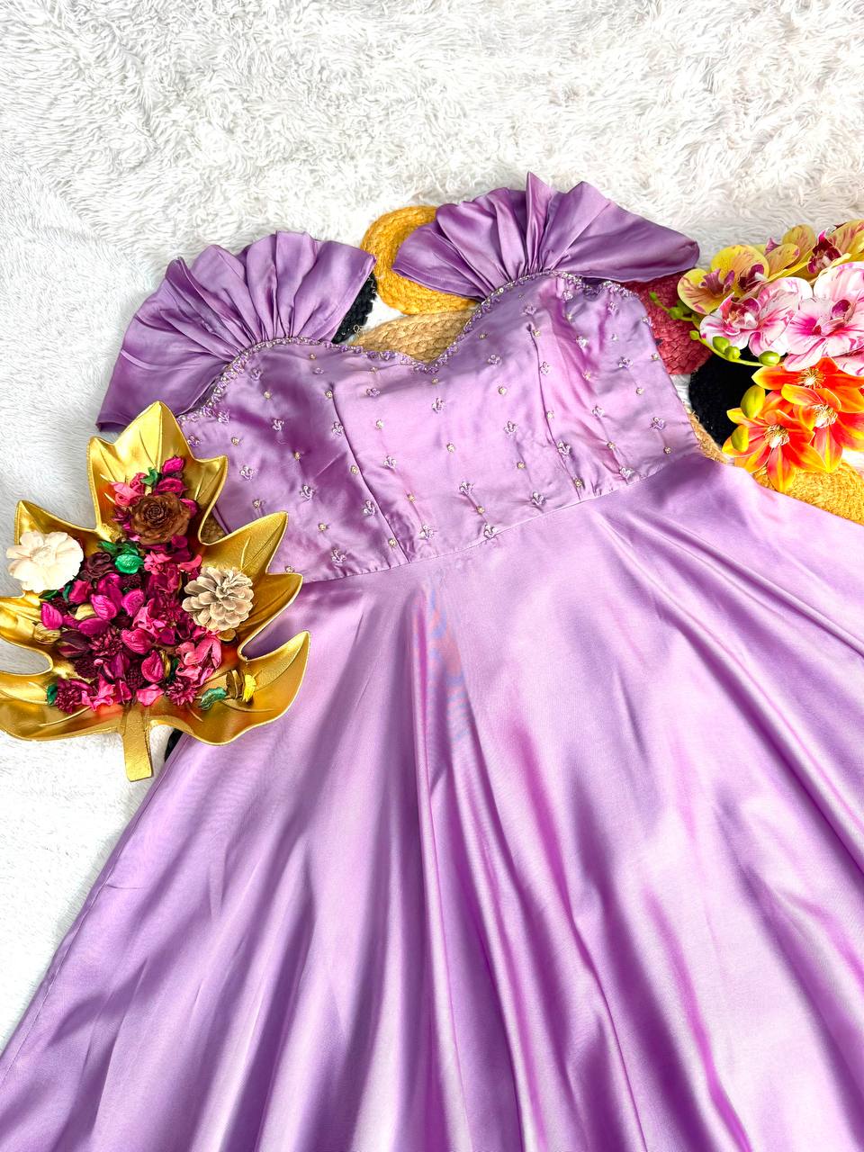 Festival Special Maggam Work Gown