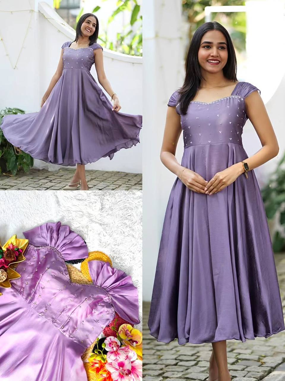 Festival Special Maggam Work Gown