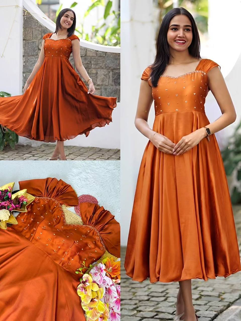Festival Special Maggam Work Gown