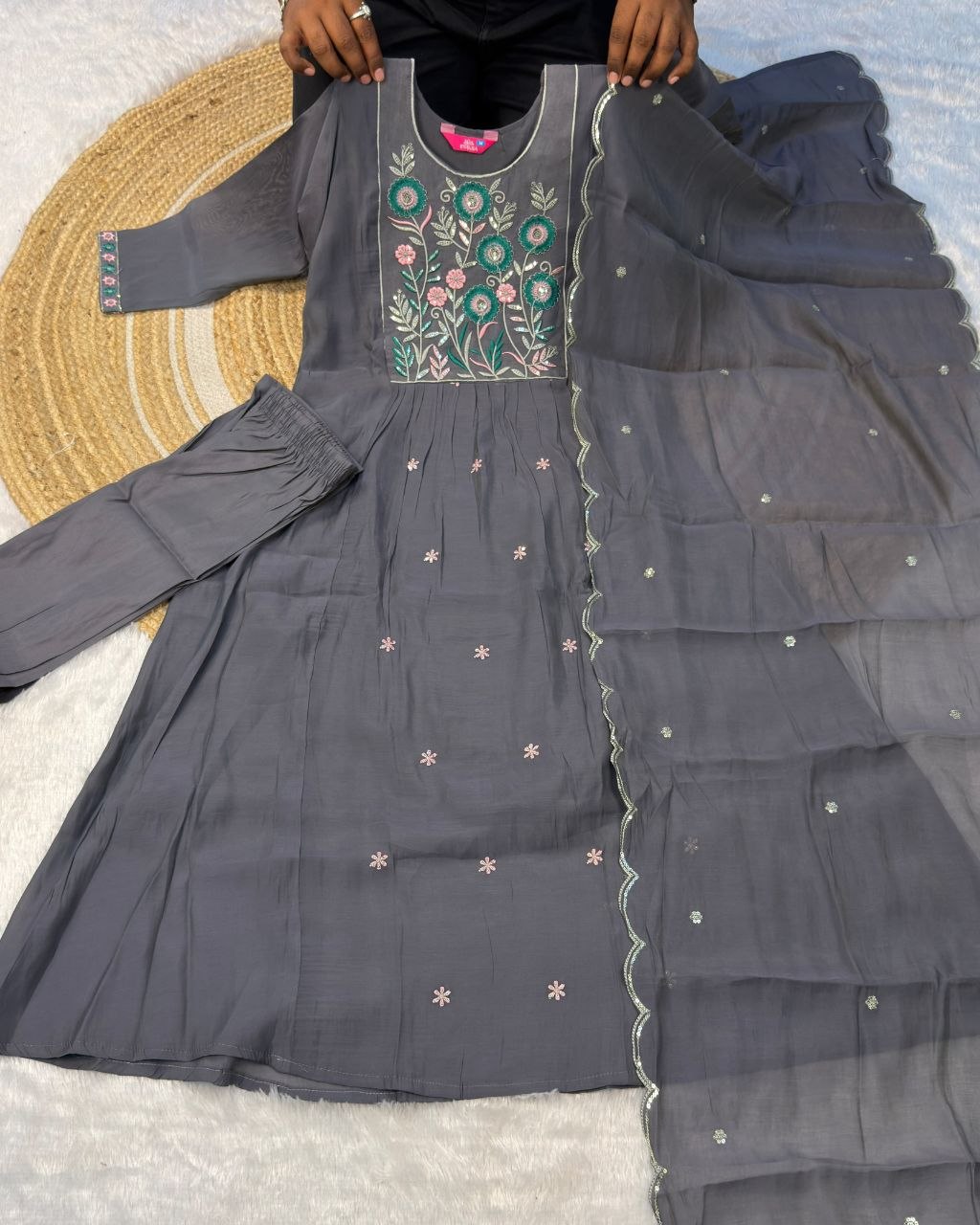 Golden Hour Chanderi Suit Set