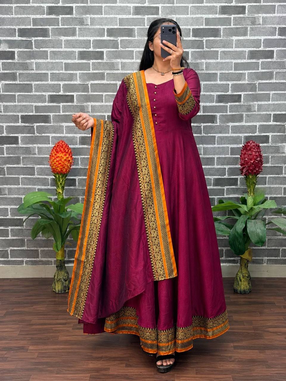 Anarkali Gown & Duppata