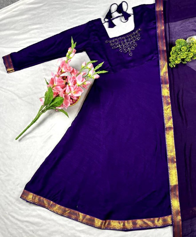 Hand Work Maxi With Duppata