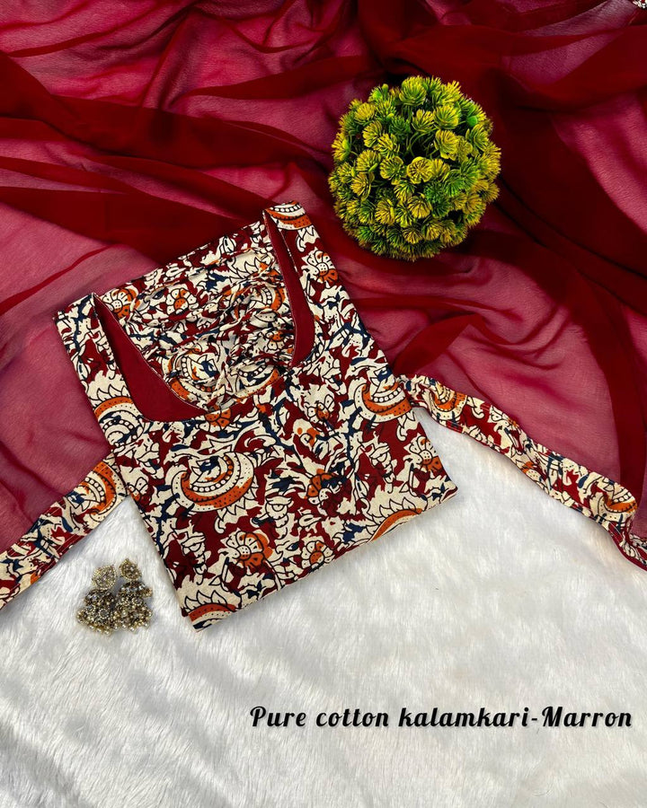 Pure Cotton Kalamkari Kurti Set
