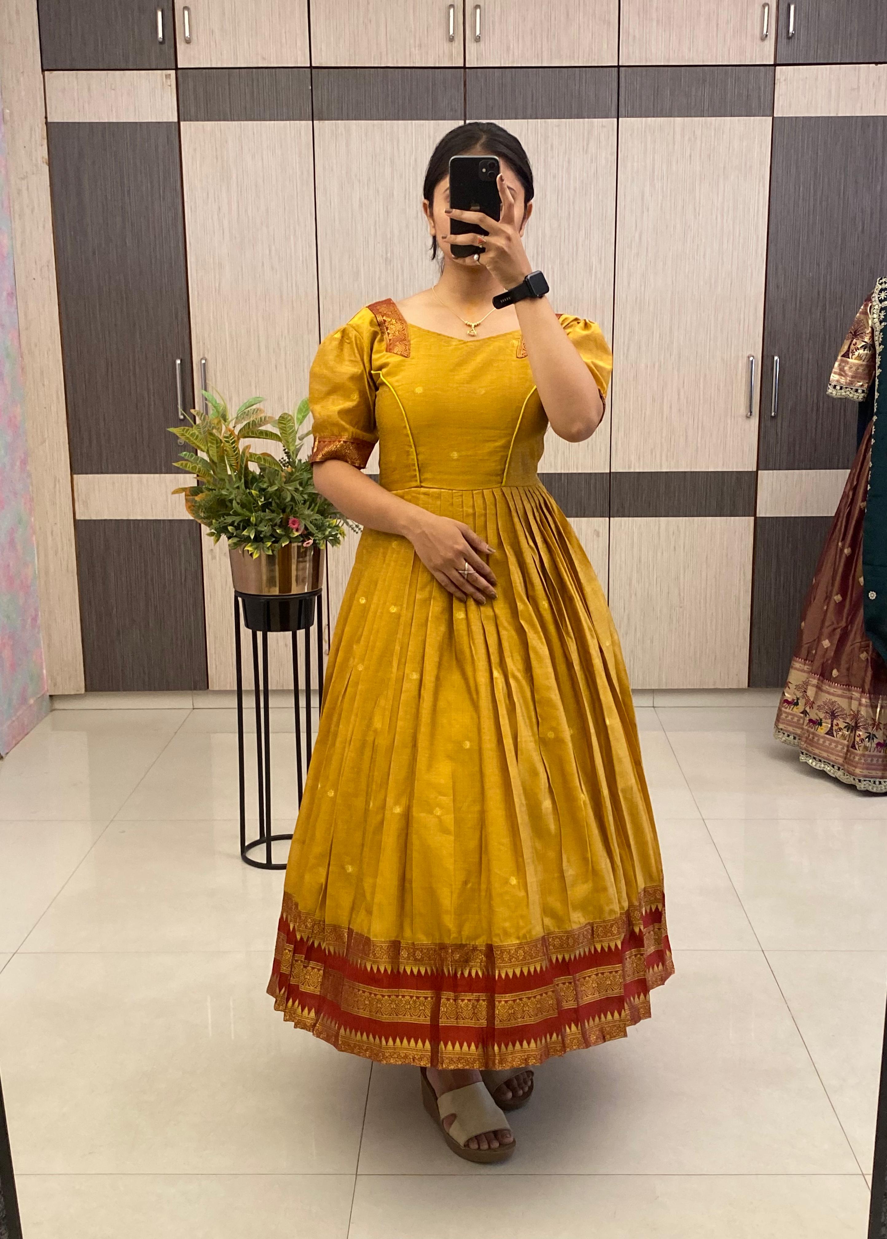 Super HIt Cotton Pleated Flare Dress Set