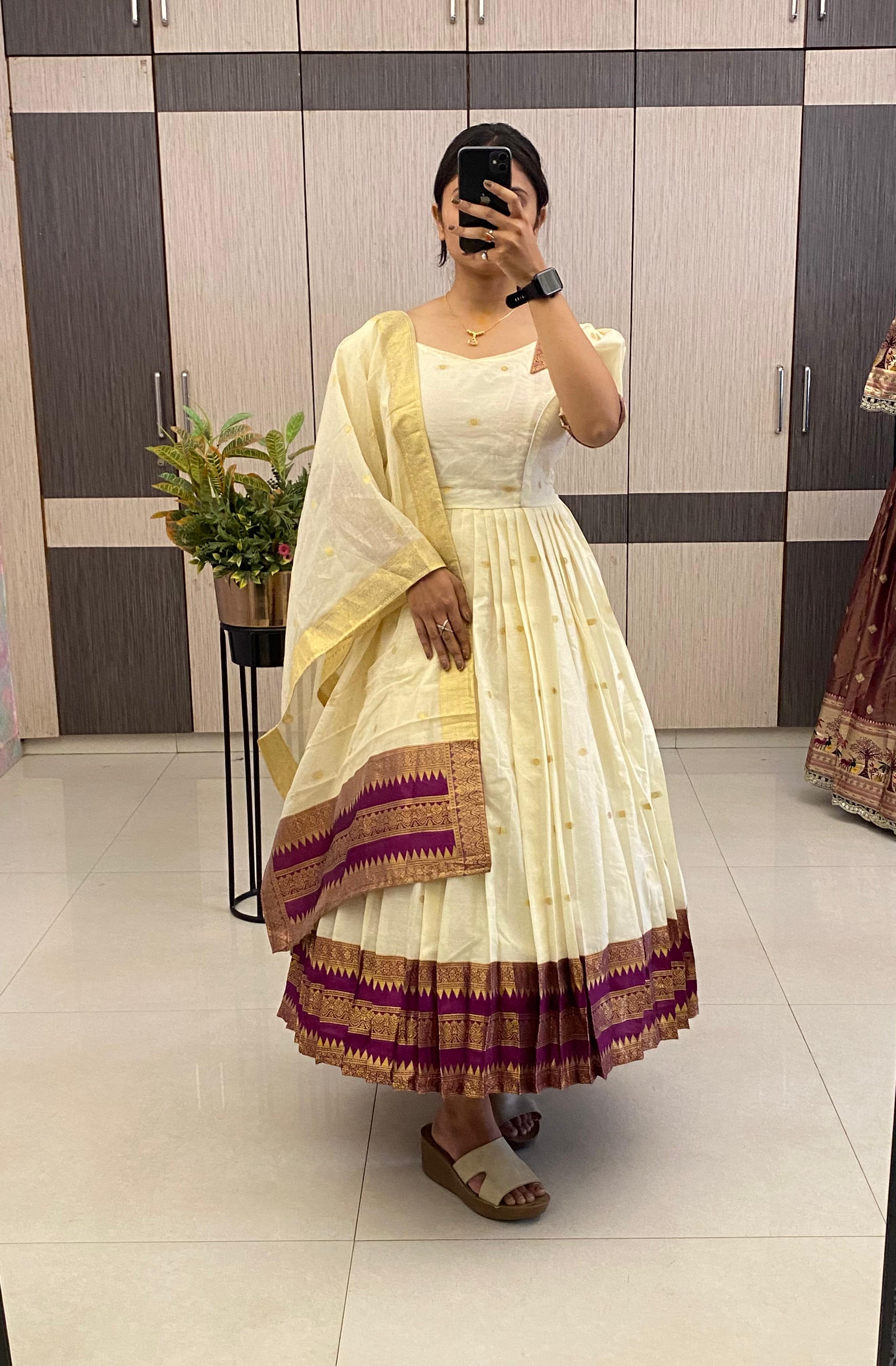 Super HIt Cotton Pleated Flare Dress Set
