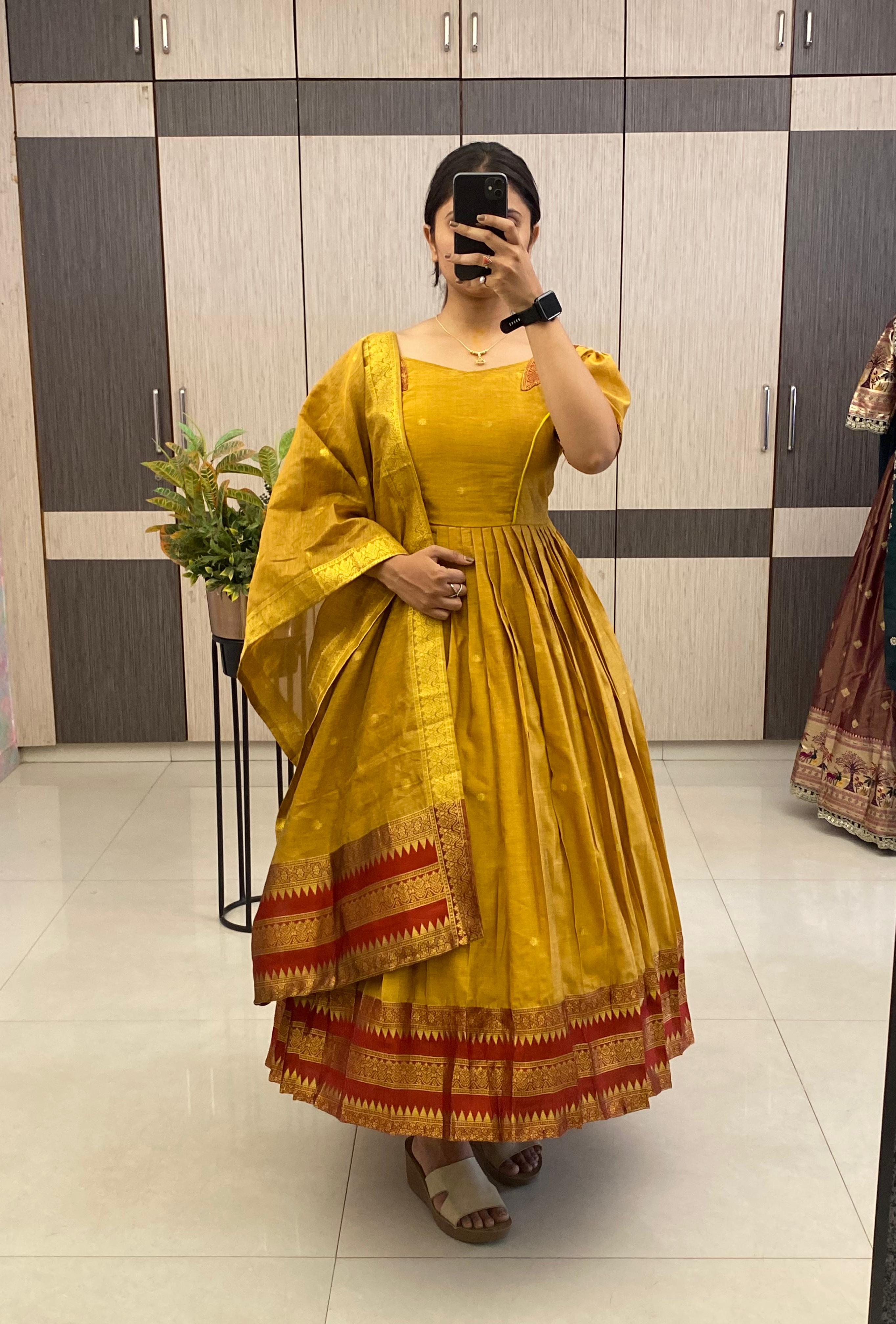 Super HIt Cotton Pleated Flare Dress Set