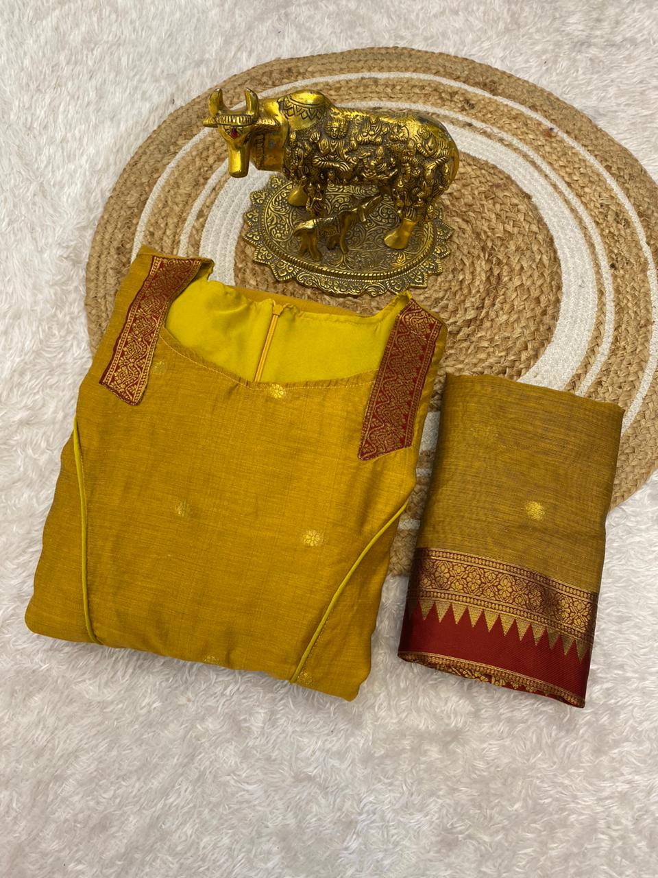 Super HIt Cotton Pleated Flare Dress Set