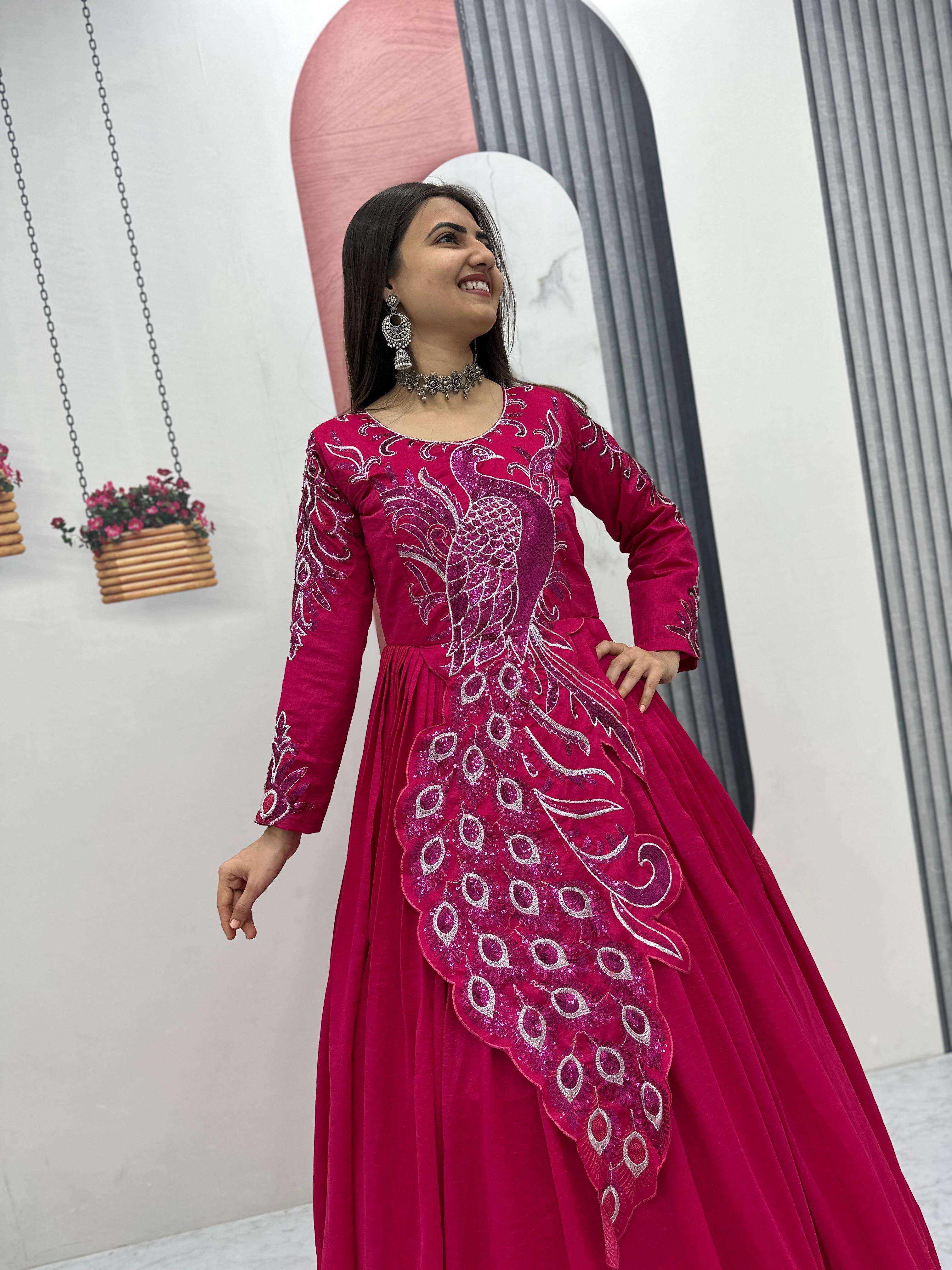 Designer Peacock Gown