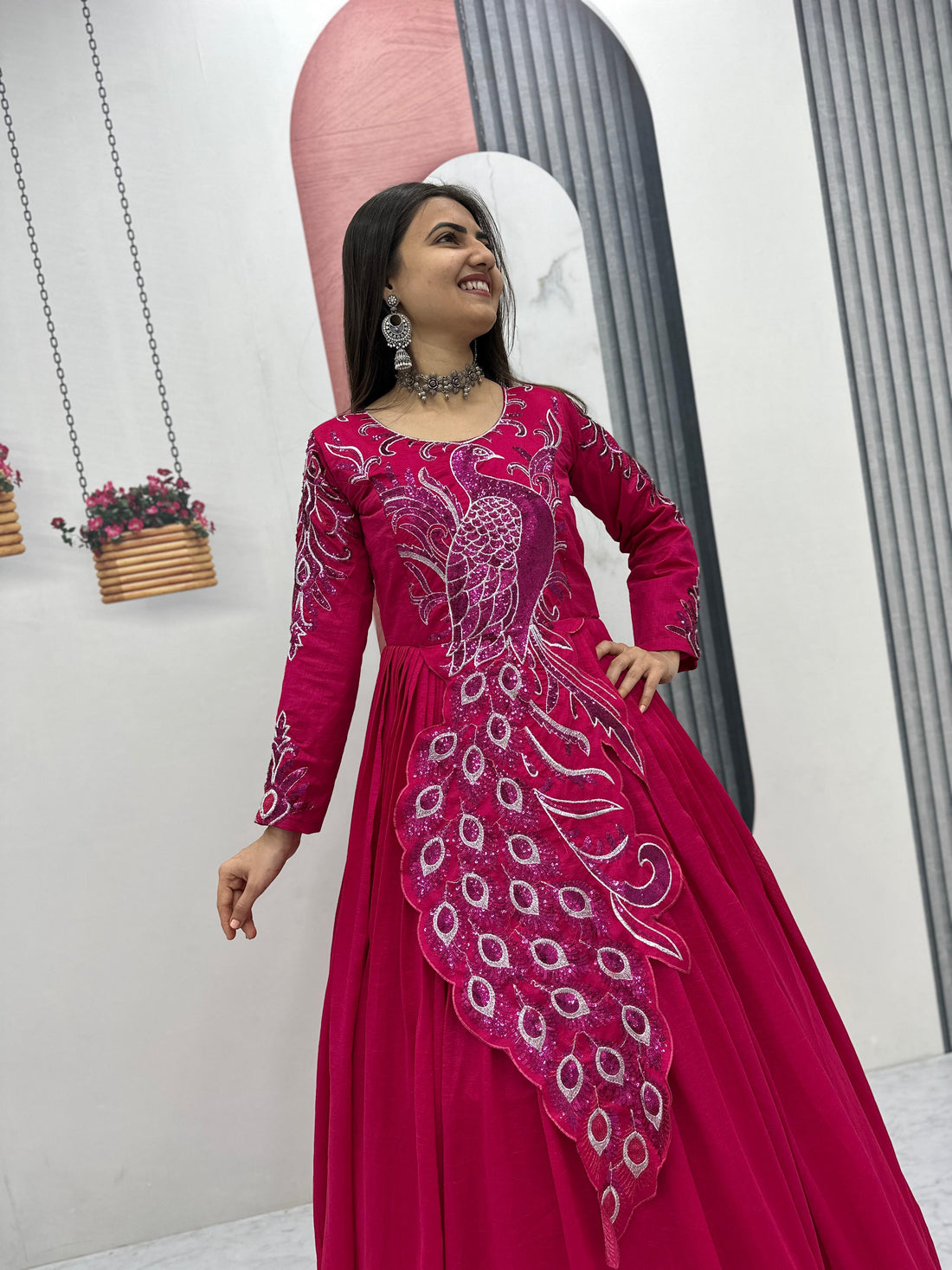 Designer Peacock Gown