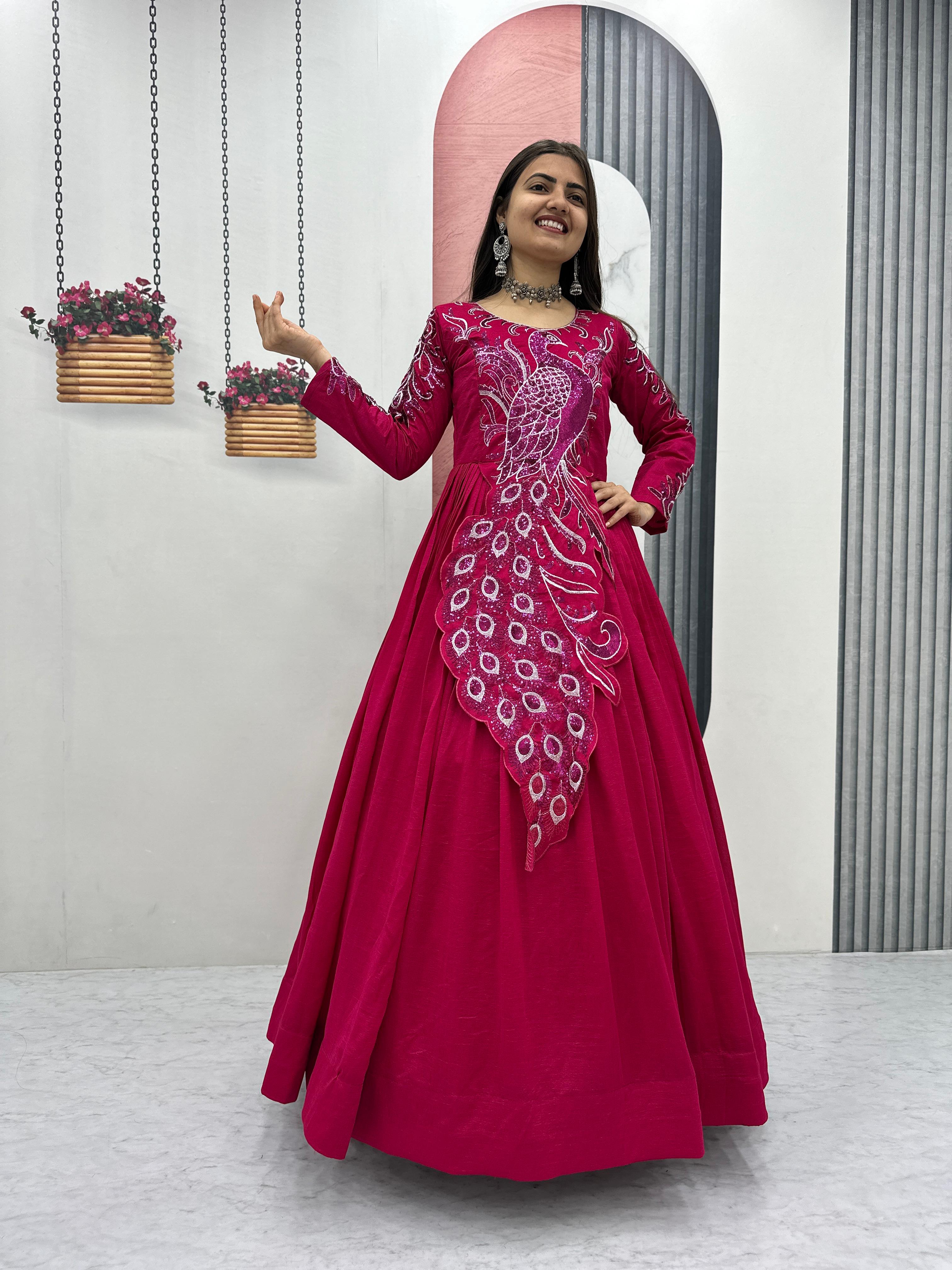 Designer Peacock Gown