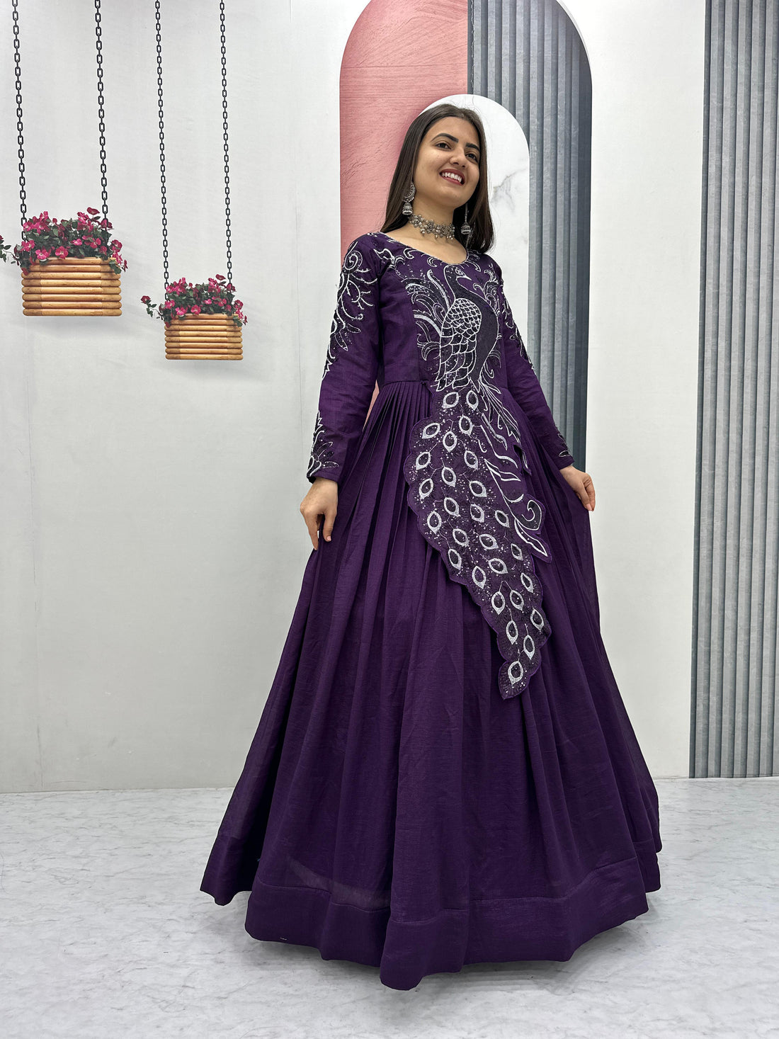 Designer Peacock Gown
