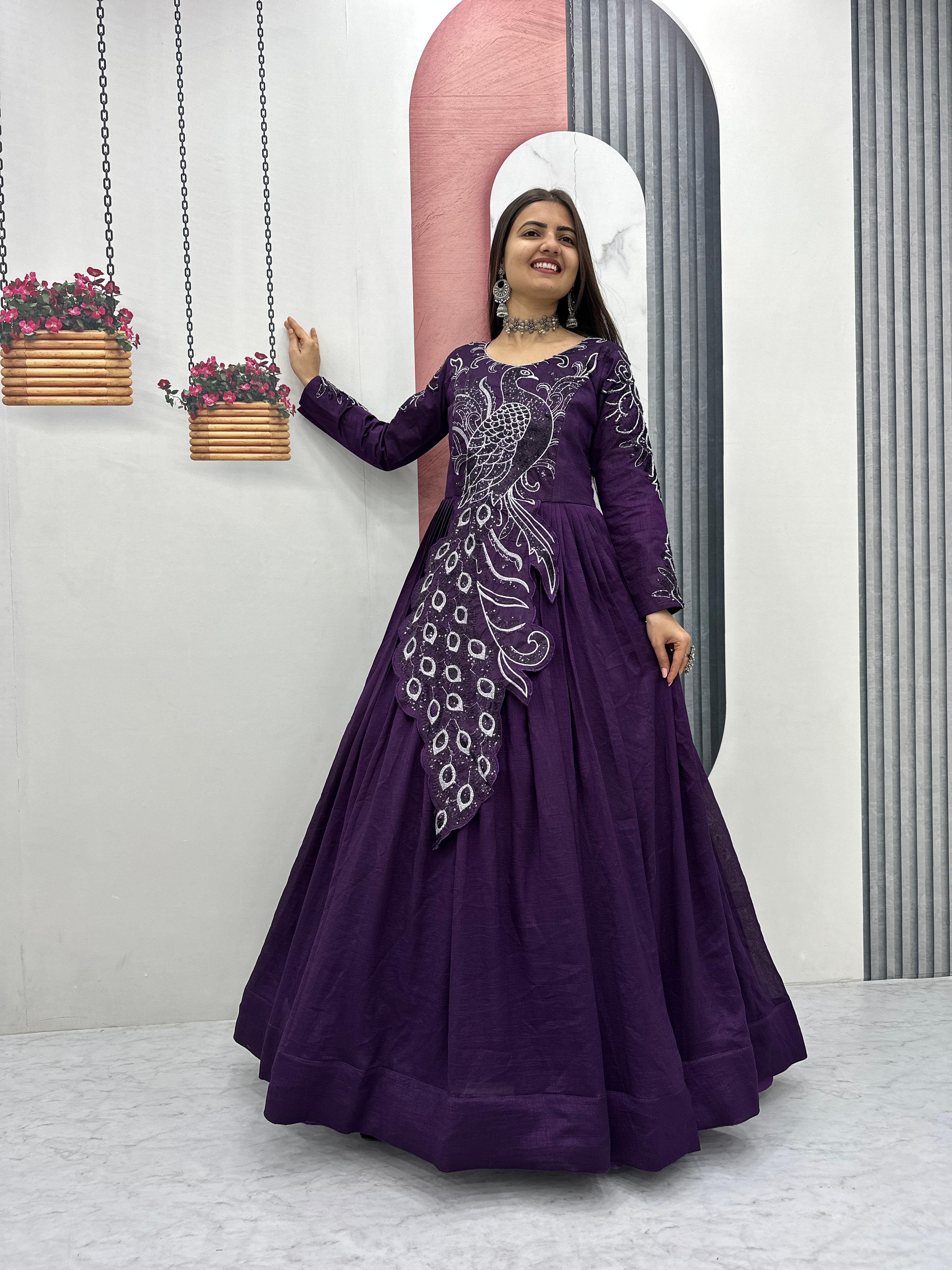 Designer Peacock Gown