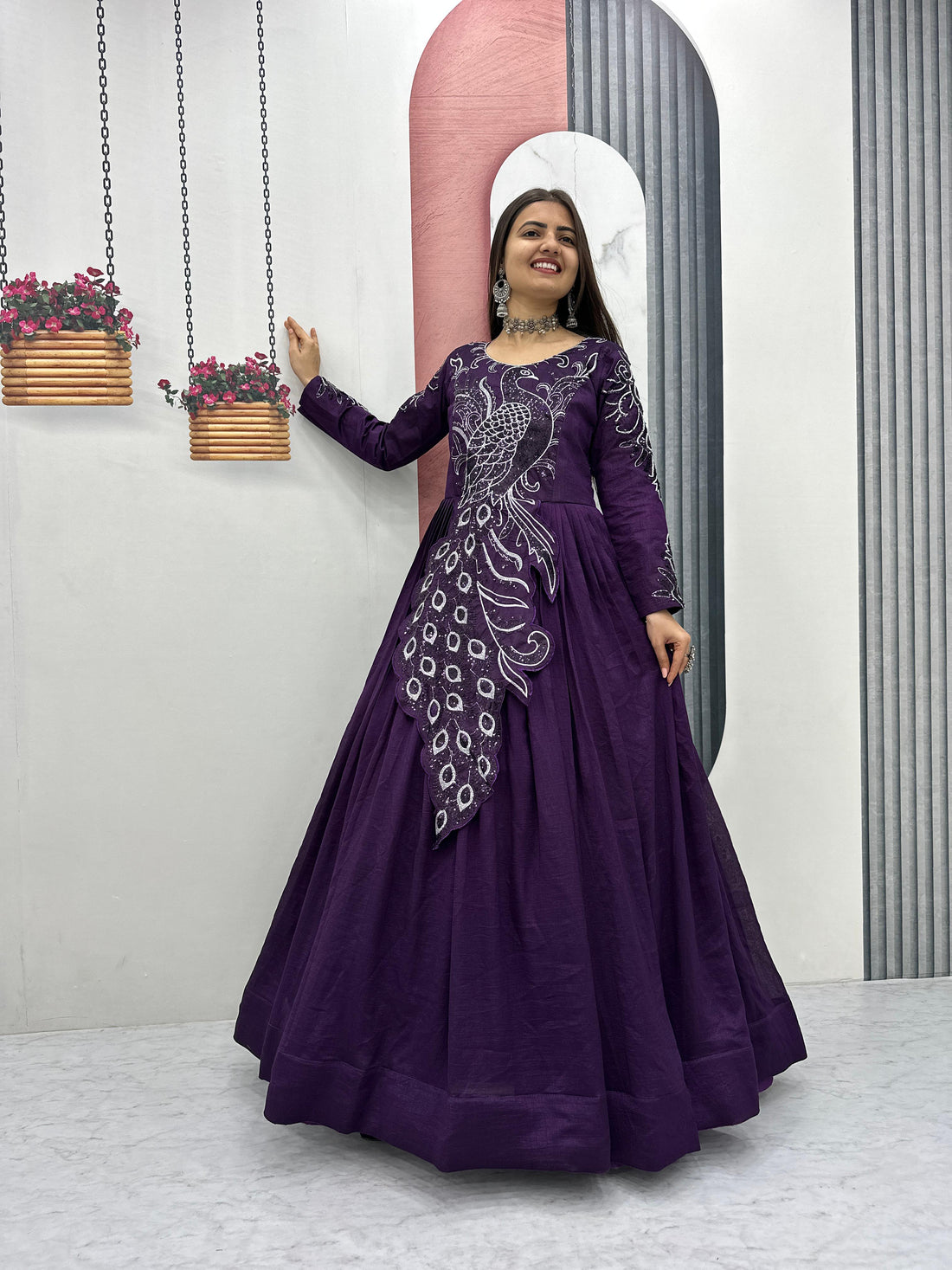 Designer Peacock Gown