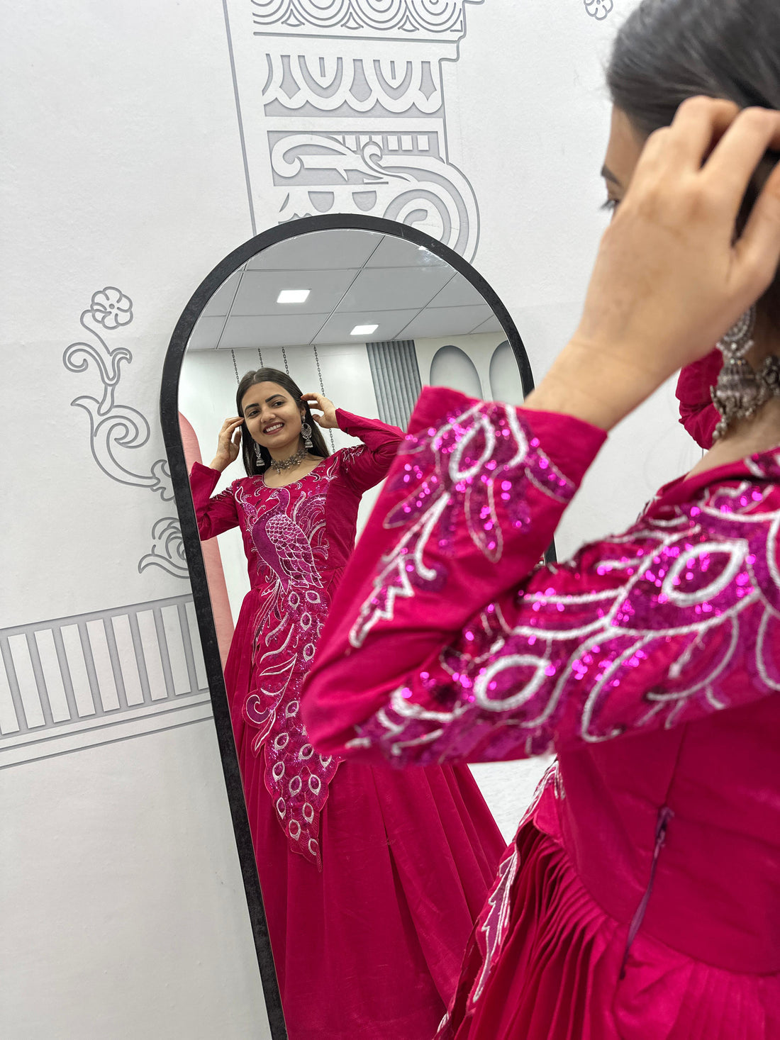 Designer Peacock Gown