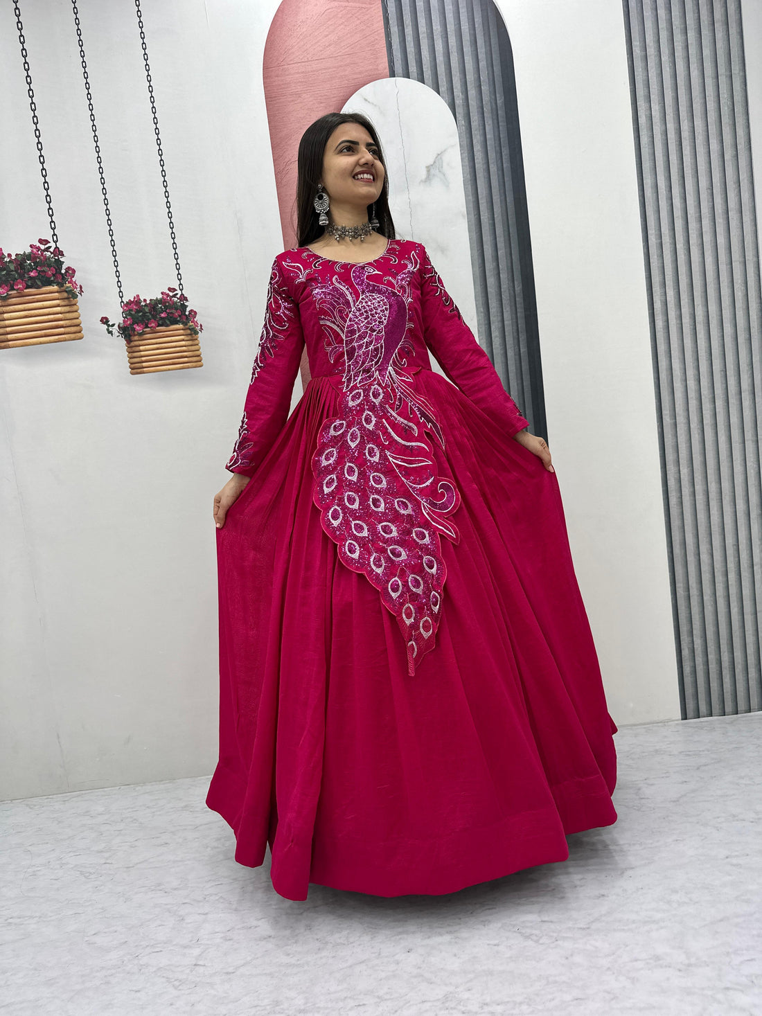 Designer Peacock Gown