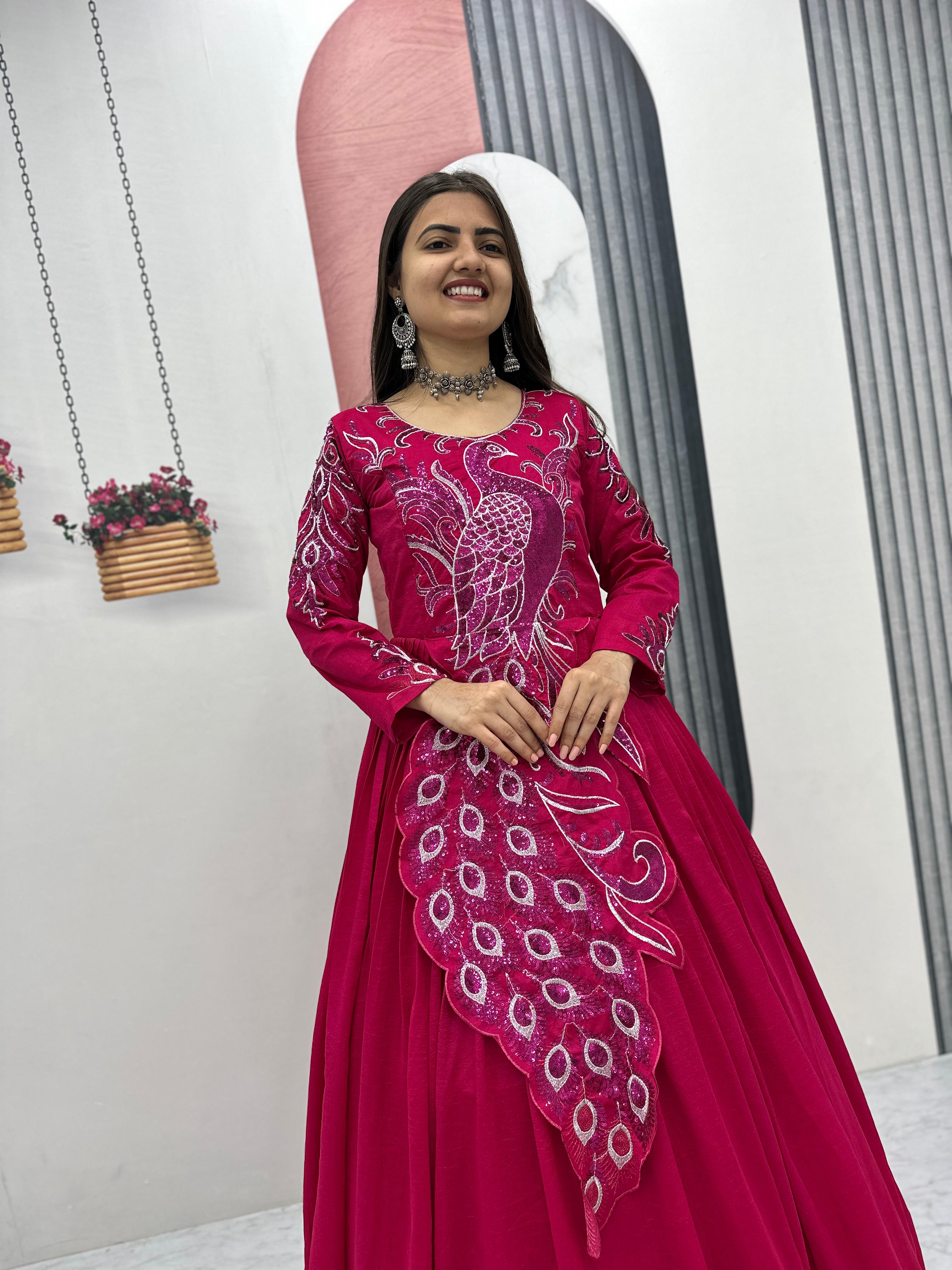 Designer Peacock Gown