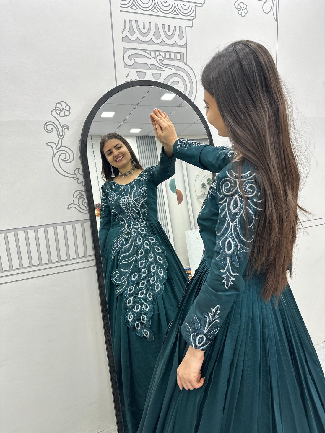 Designer Peacock Gown