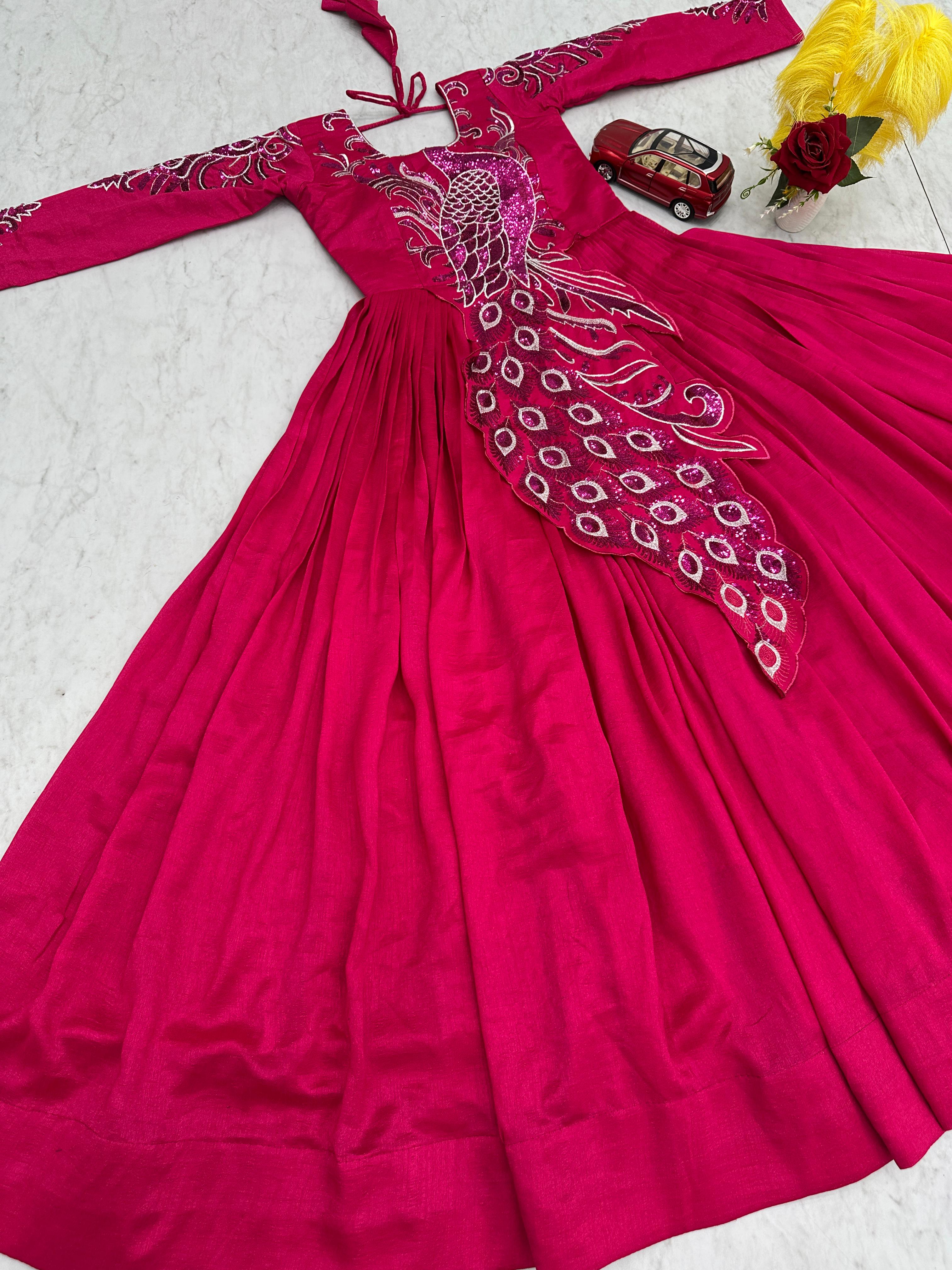 Designer Peacock Gown