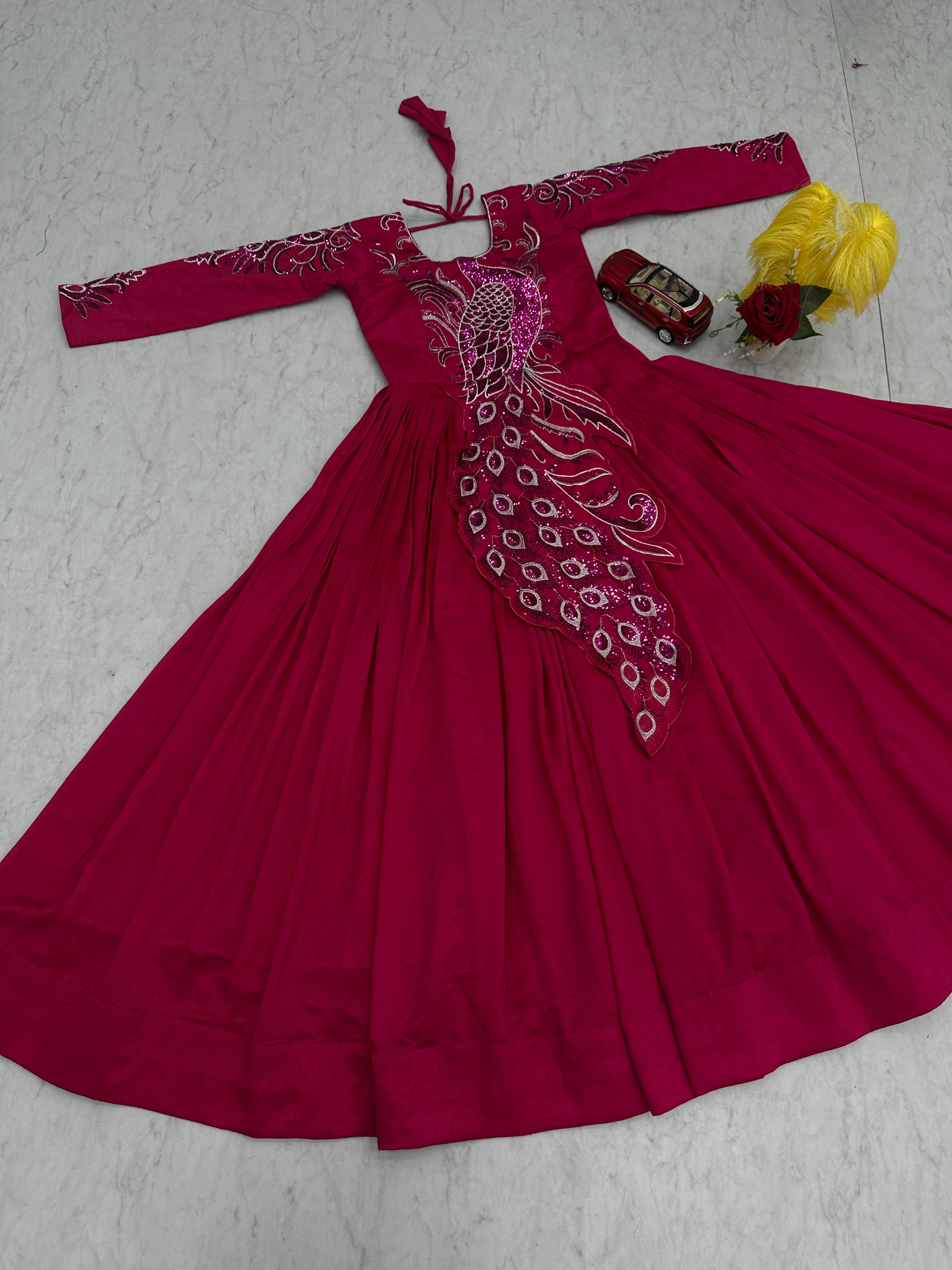 Designer Peacock Gown