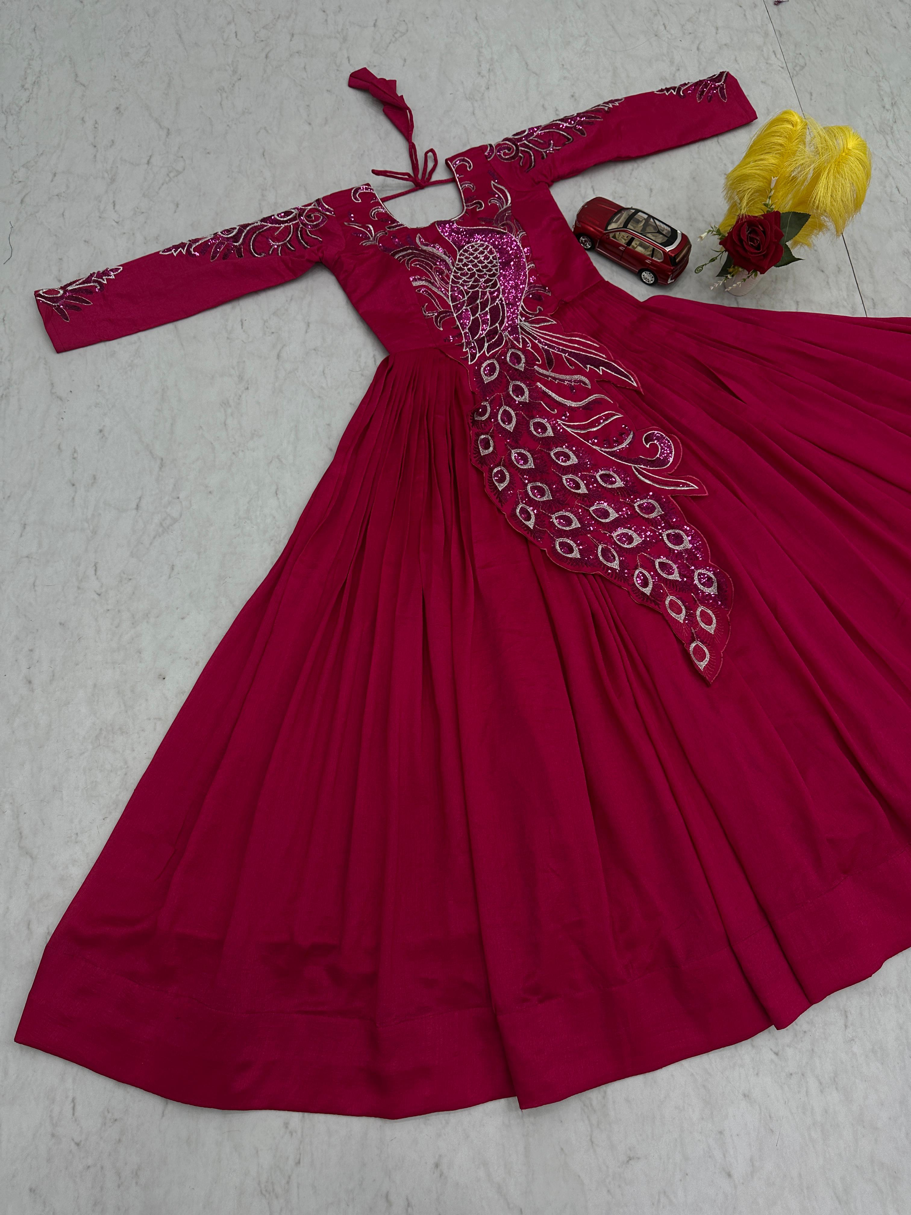 Designer Peacock Gown