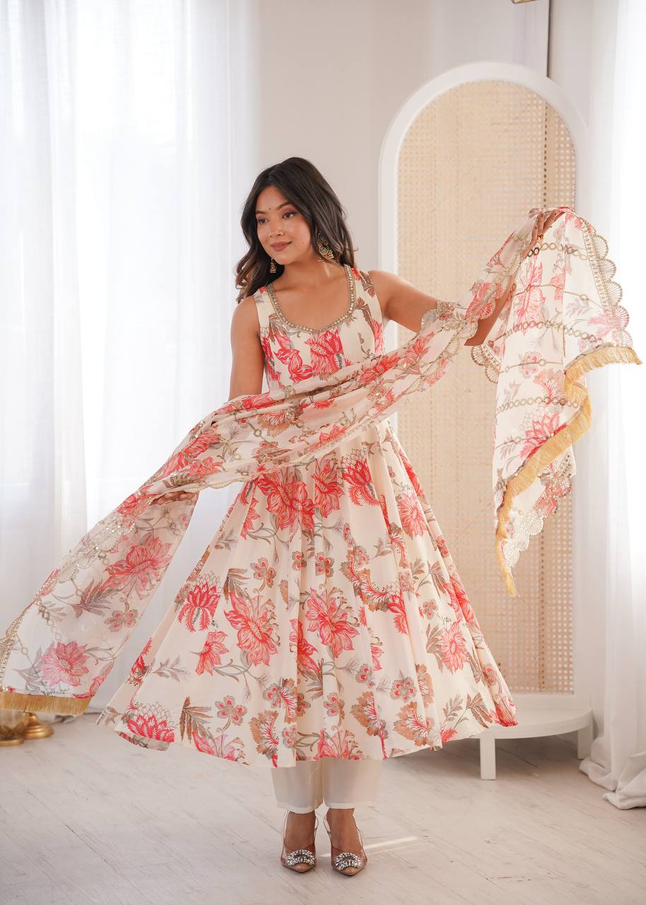 Gown Dupatta & pant