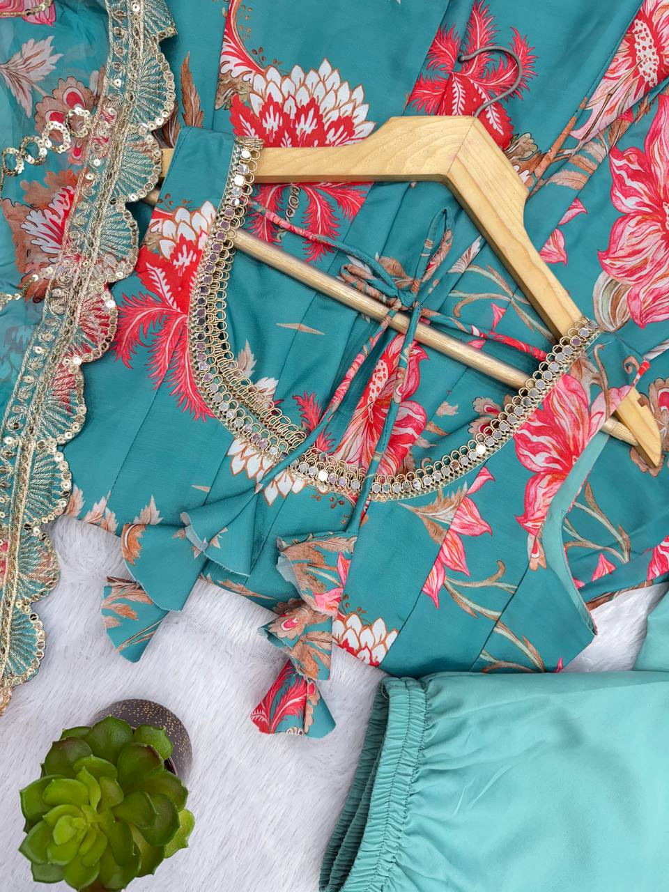Gown Dupatta & pant