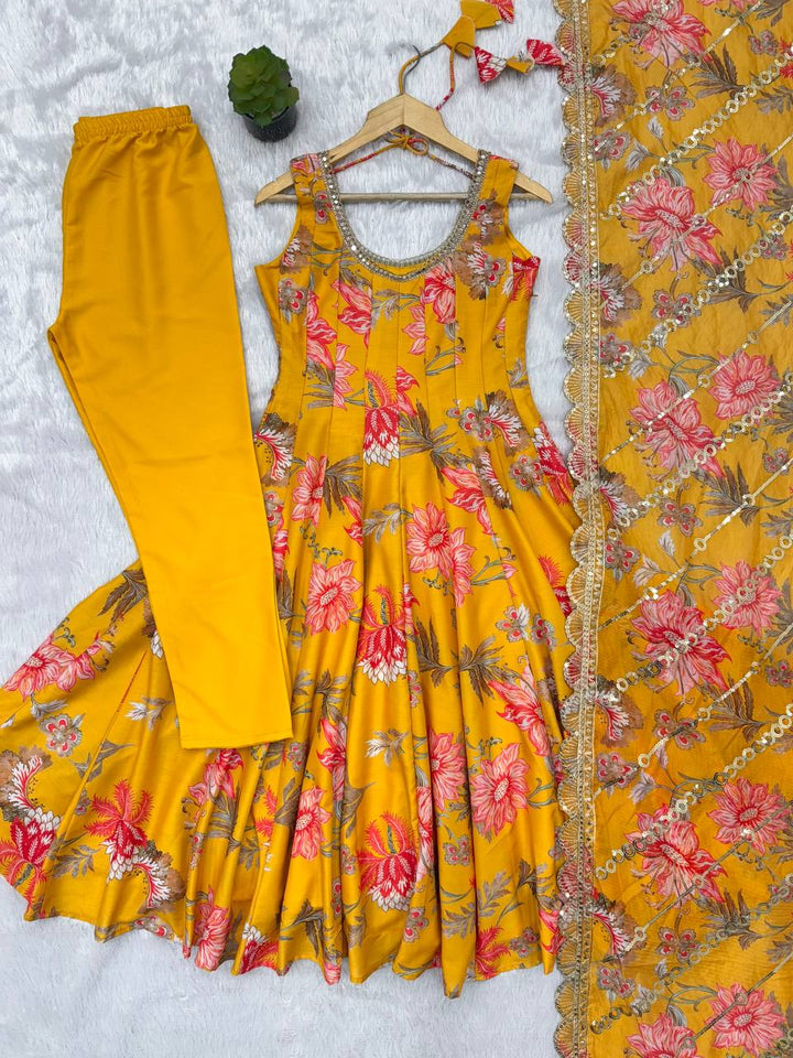 Gown Dupatta & pant
