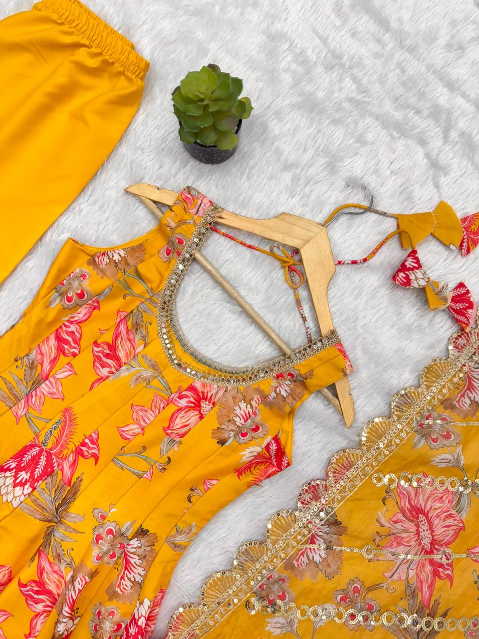 Gown Dupatta & pant