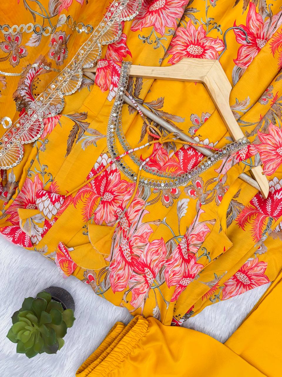 Gown Dupatta & pant