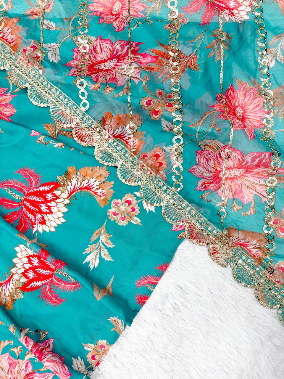 Gown Dupatta & pant