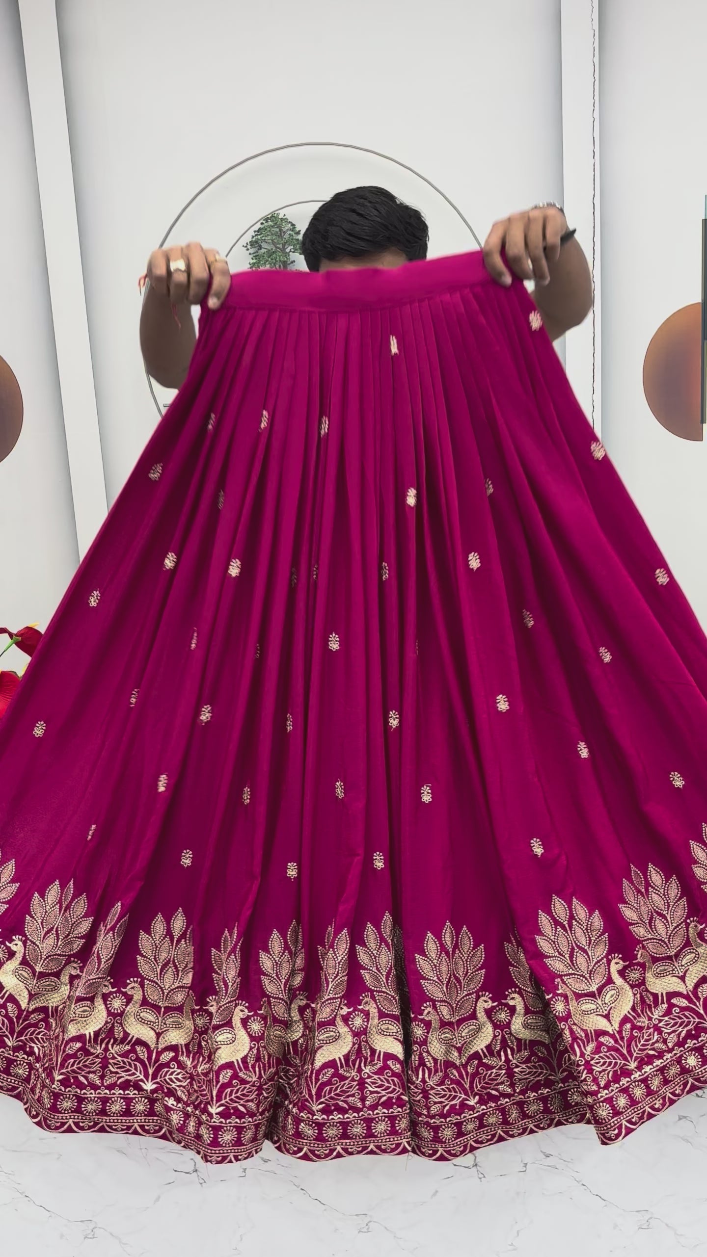 Heavy Embroidery Thread Work Grand Lehenga Choli