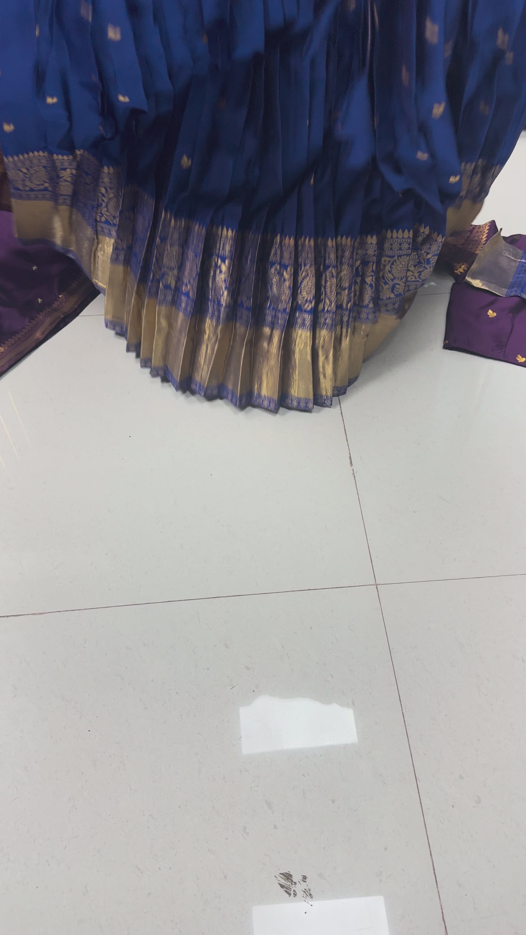 Pure Kanchipattu Silk Stitched Lehenga Set with Designer Blouse & Sequins Dupatta