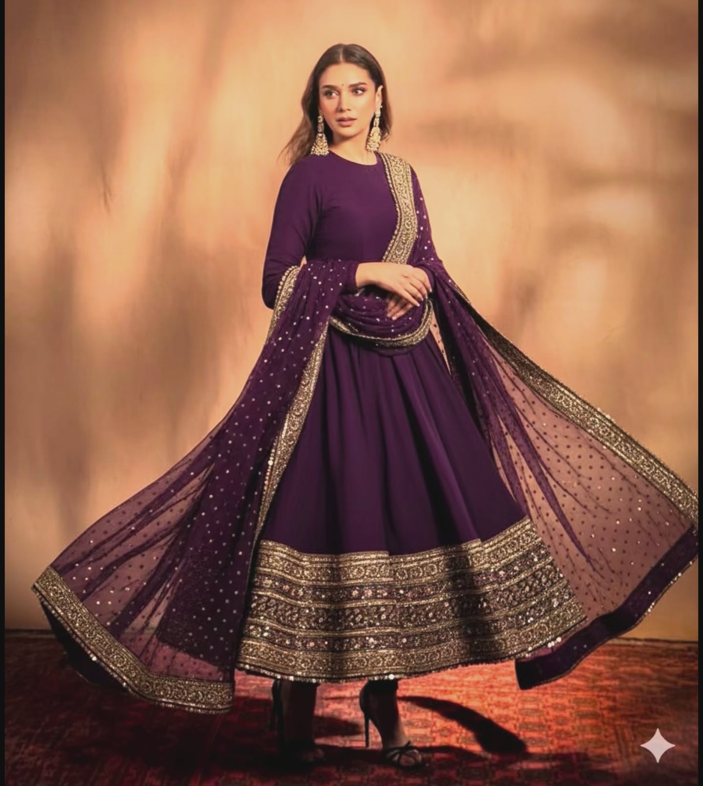 Heavy Embroidery Thread Work Gown Collection