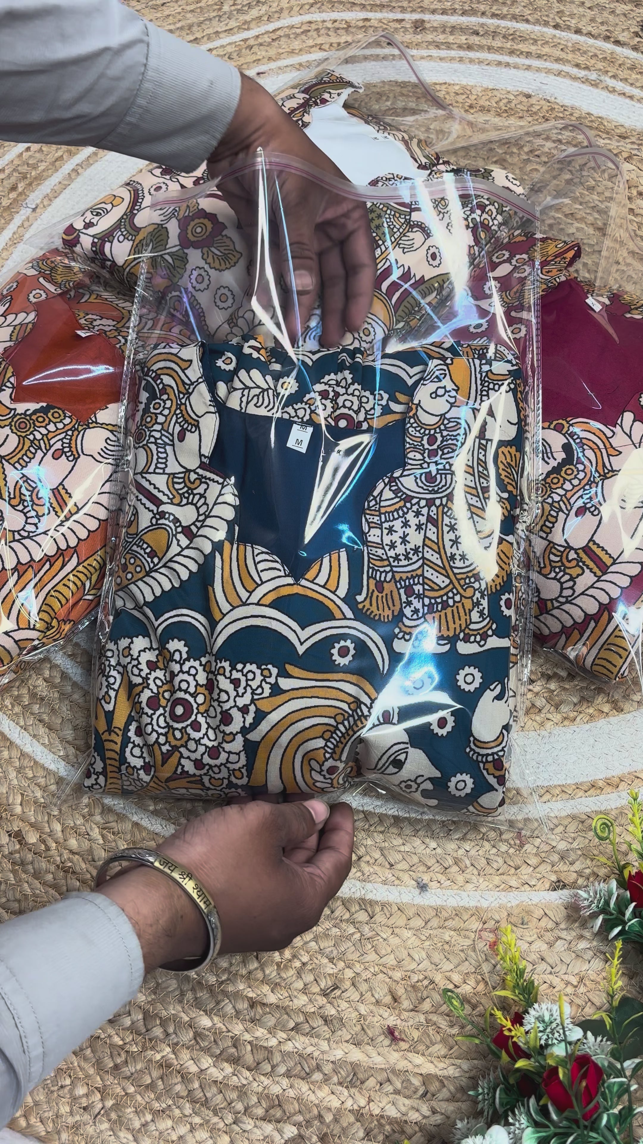 Kalmkari Maxi gown soft Maslin cotton with digital print