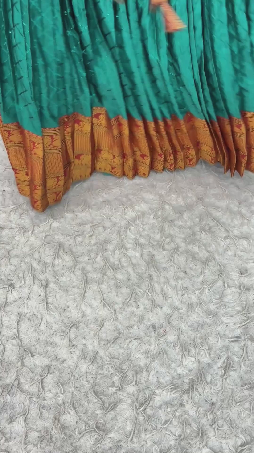 Festival Special Pure Narayanpet Cotton Silk Lehenga Half Saree Set