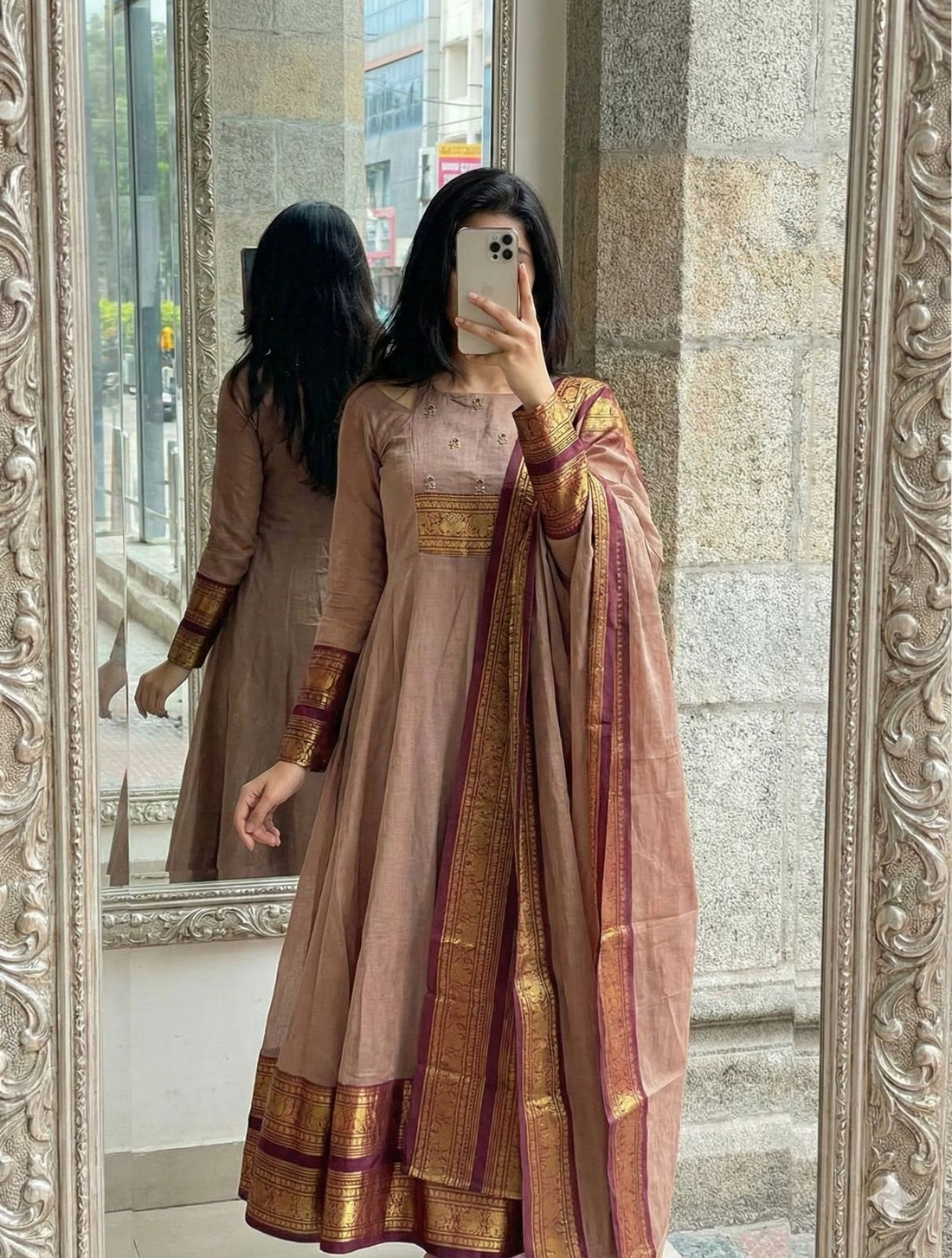 New Super Trendy Traditional Gown With Duppata