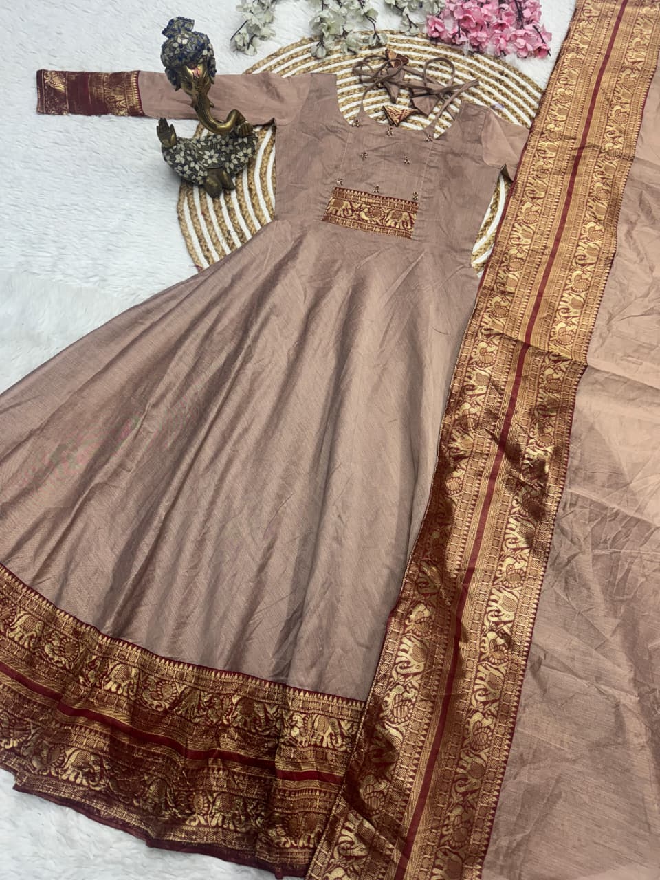 New Super Trendy Traditional Gown With Duppata