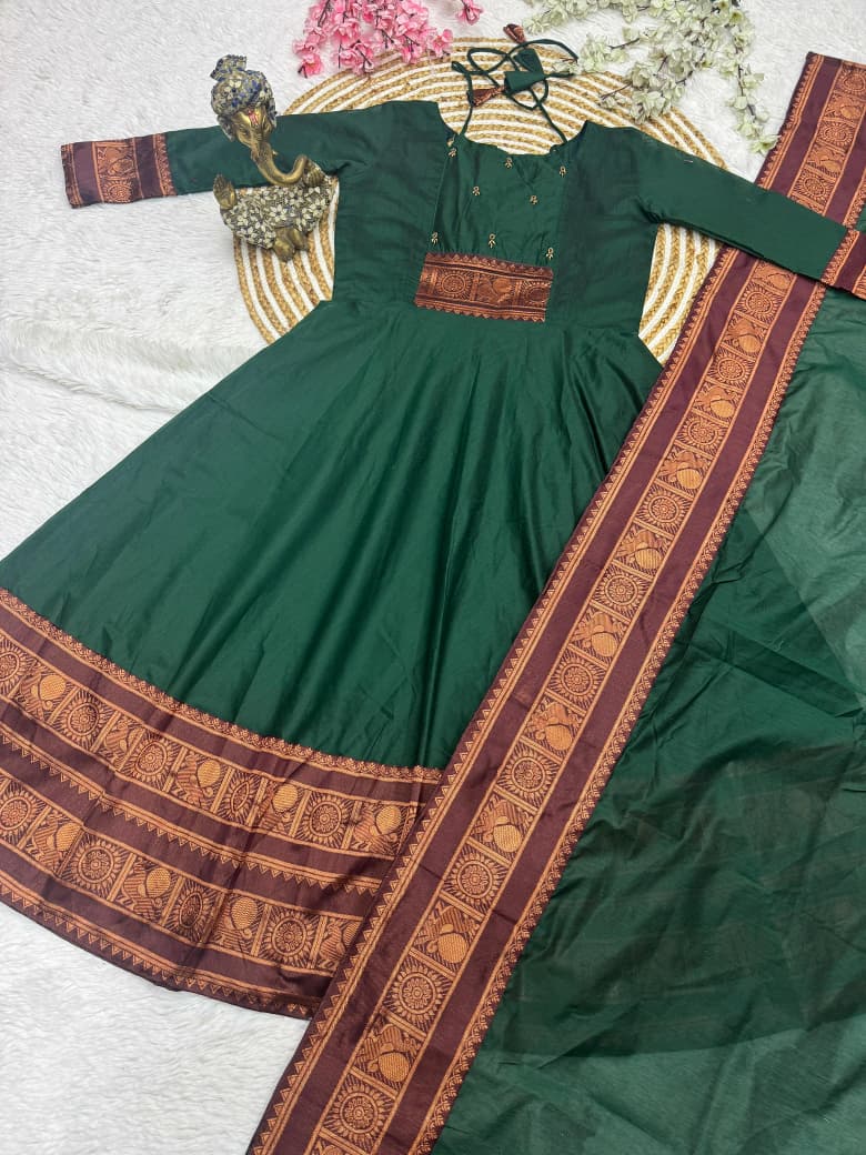 New Super Trendy Traditional Gown With Duppata