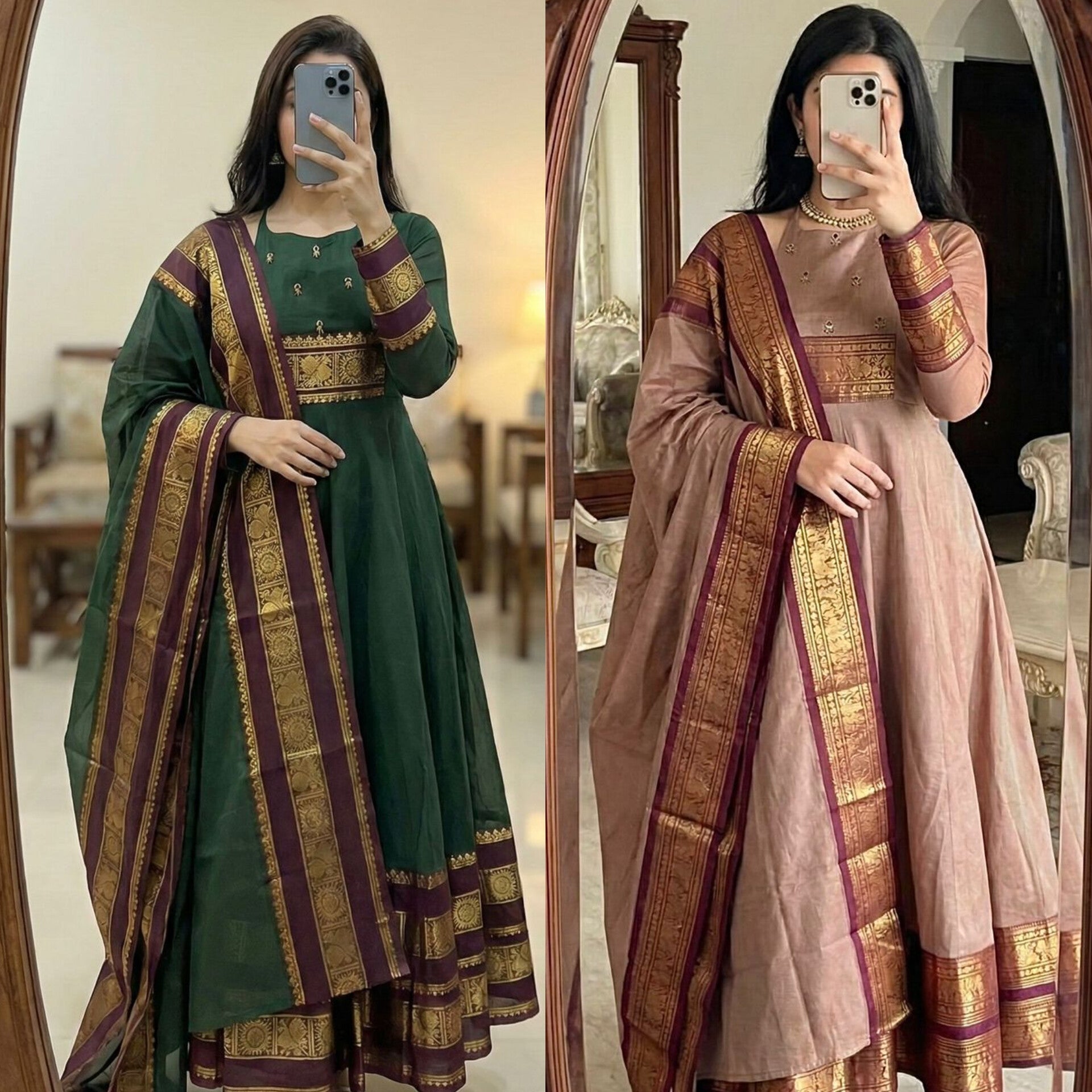 New Super Trendy Traditional Gown With Duppata