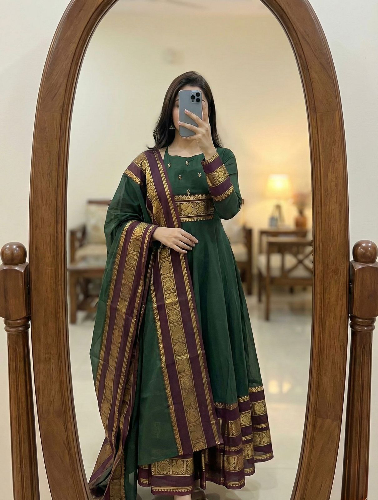New Super Trendy Traditional Gown With Duppata