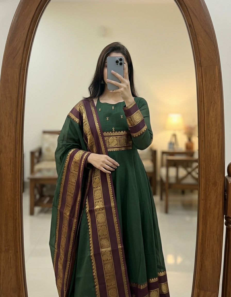 New Super Trendy Traditional Gown With Duppata